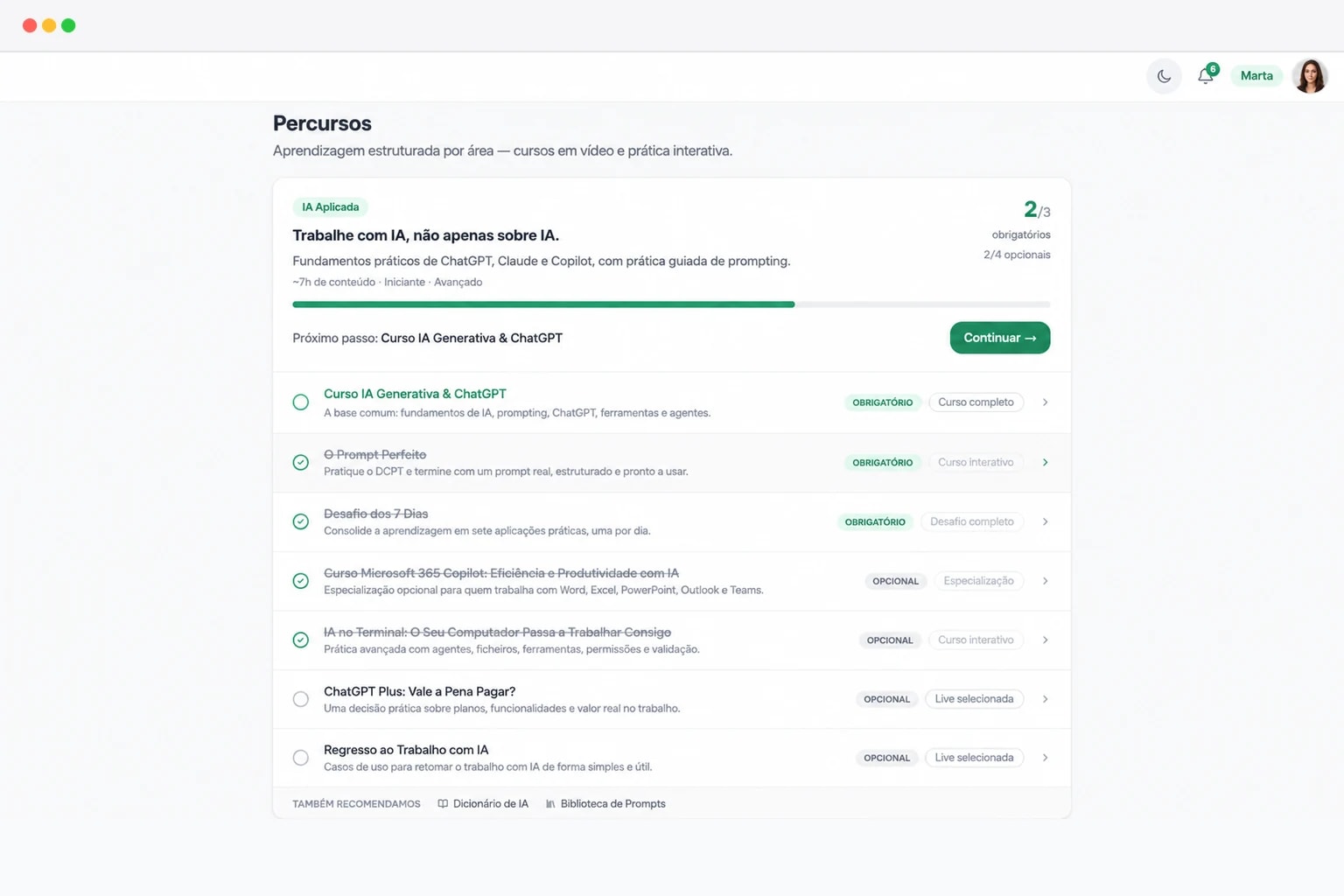 Percursos