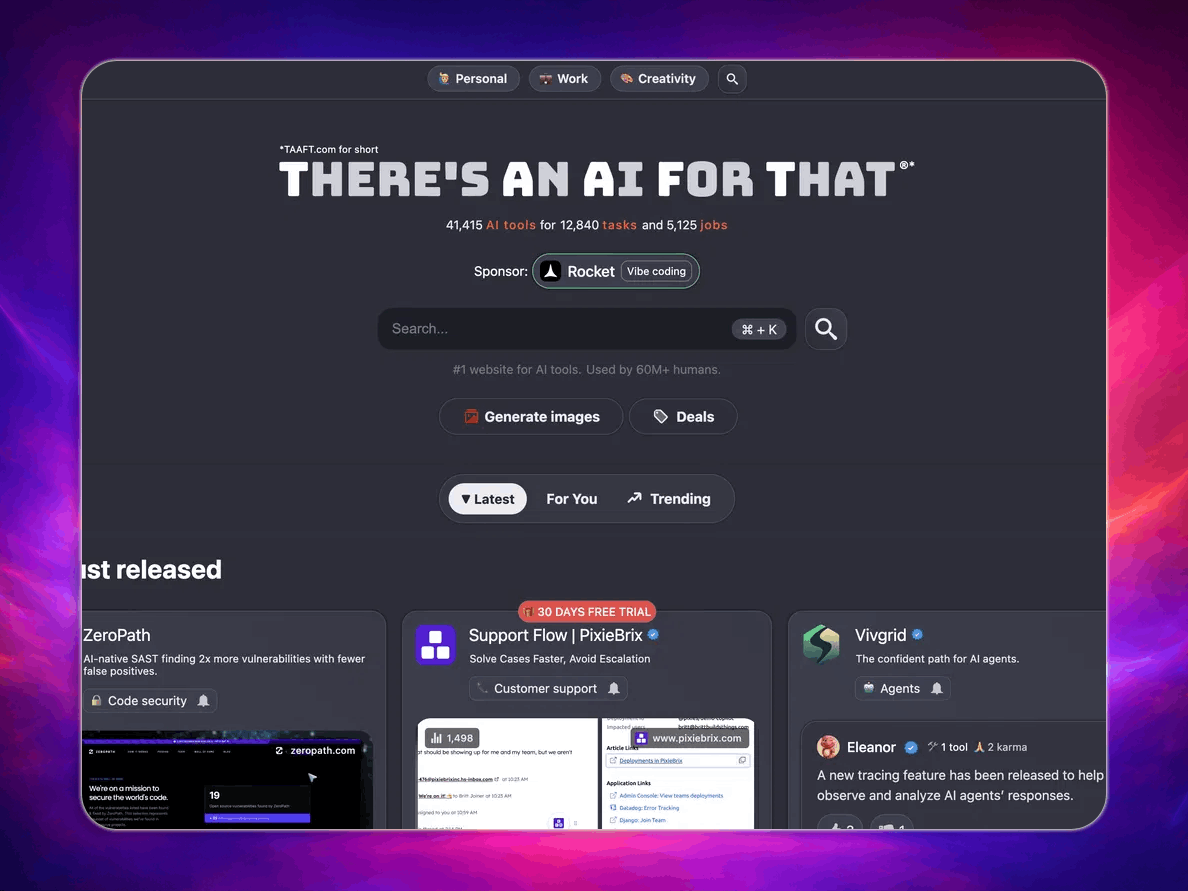 There's An AI For That: o maior agregador global de IA